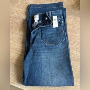 Maeve The Colette Denim High-Rise Cropped Wide-Leg Jeans